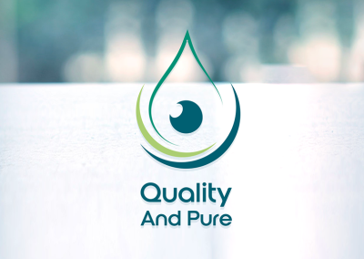 ازاى حققنا اهداف تصميم شعار لشركة Quality And Pure ؟